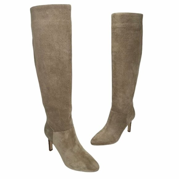 Marc Fisher LTD Zadia Tan Suede Knee High Boots - Picture 7 of 13